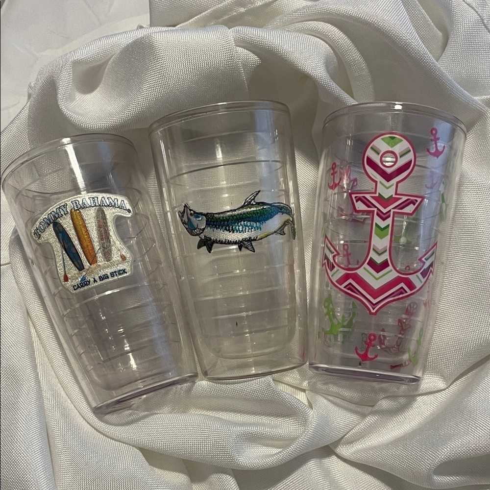 Tervis Tumblers with Nautical and Fish Designs YOU GET ALL 3